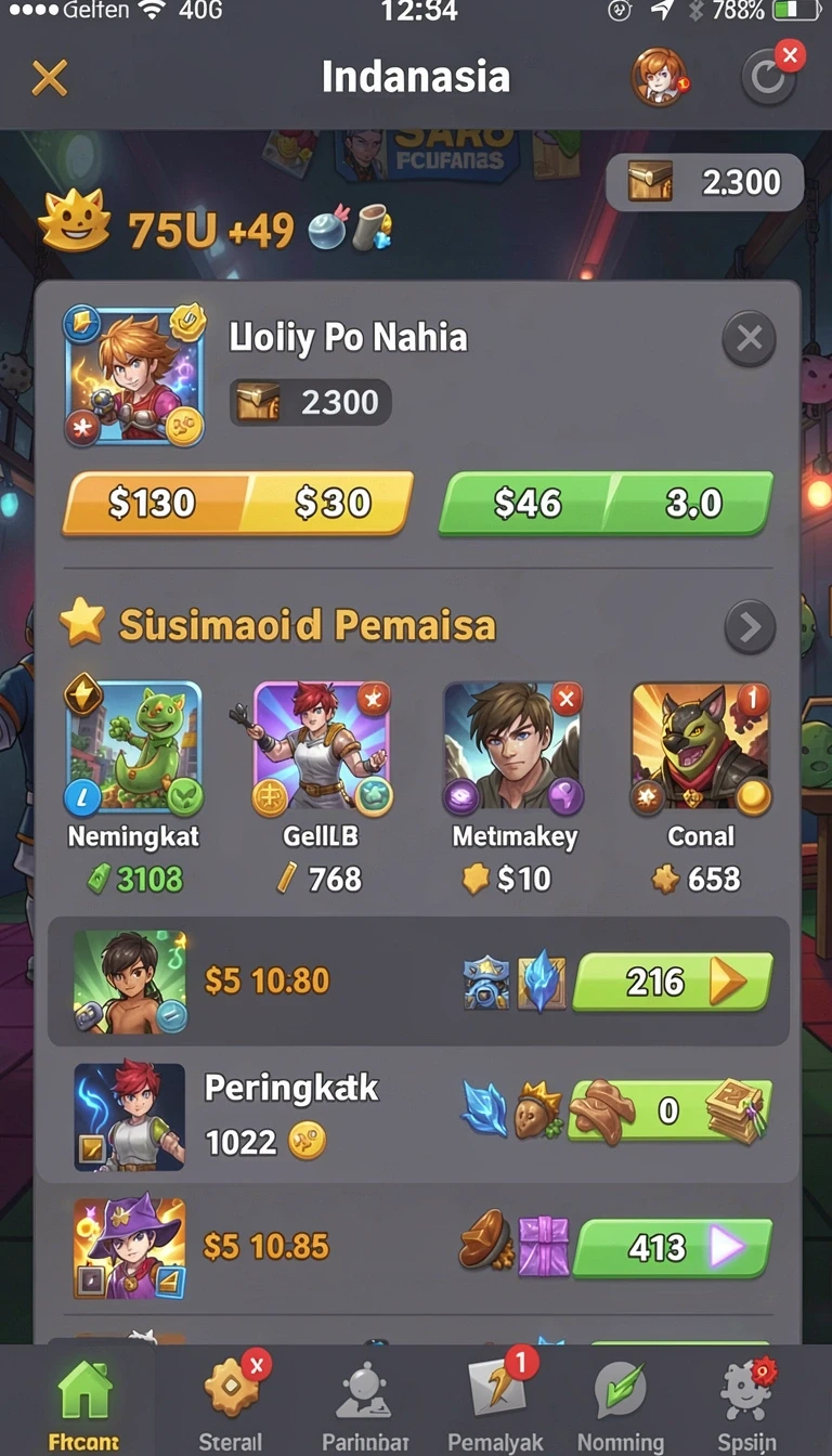 Beragam pilihan permainan menarik dalam aplikasi glowin88 App APK Terbaru.